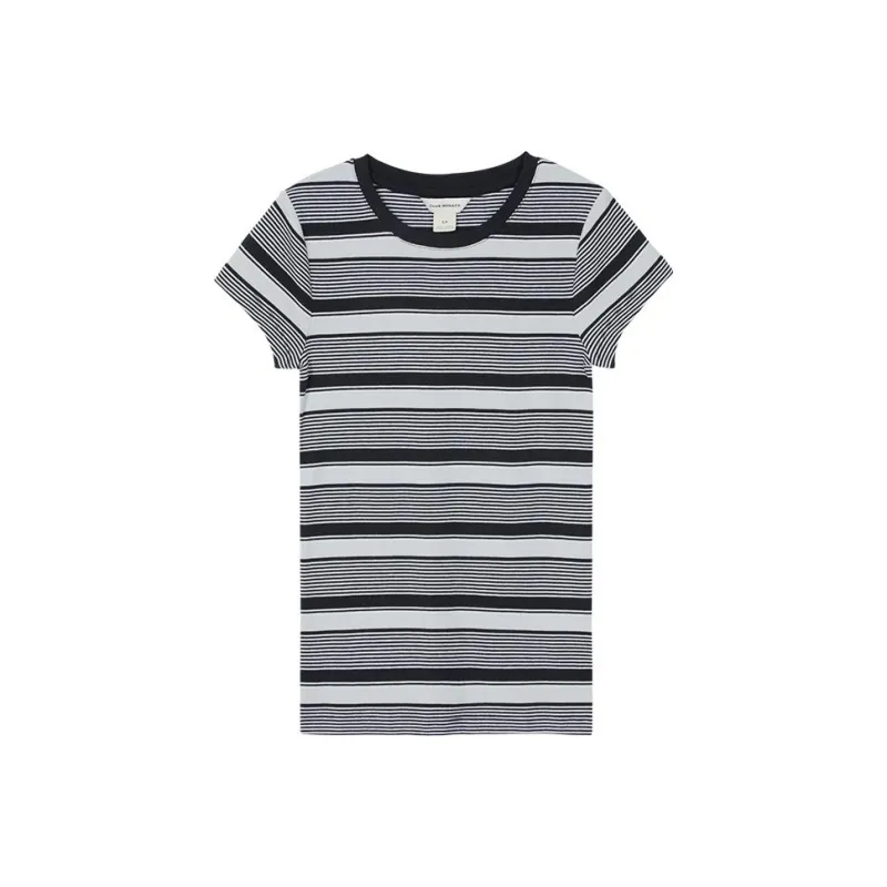 CLUB MONACO T-Shirt Women's Black White-0