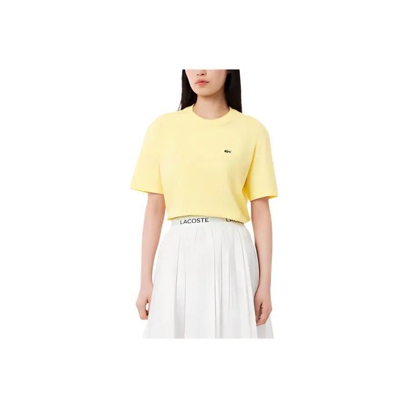 LACOSTE T Shirts Women's Yellow-0