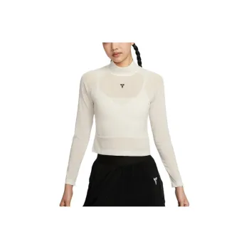 Nike Women's Kobe Bryant L/S Cropped Top Sail/Black