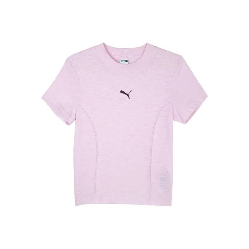 PUMA Set in Sleeve T Shirt Women's Light Pink-0