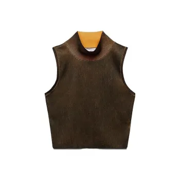 ZARA Crop Tops Women's Multicolor
