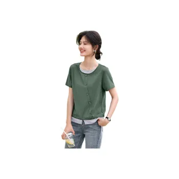 XWI T Shirt Women's Olive Green
