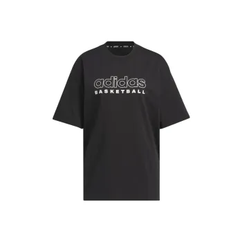 Adidas Drop Shoulder Sleeve T Shirt Women's Black