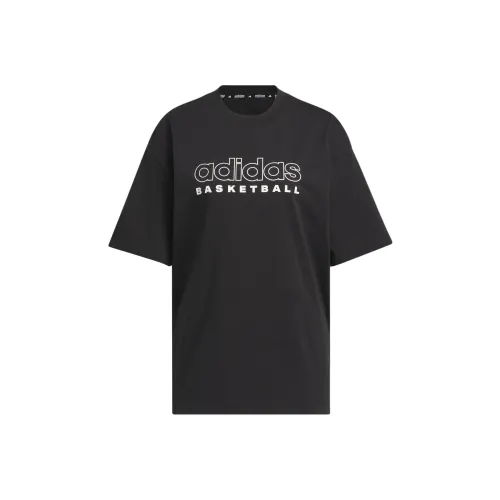 Adidas Drop Shoulder Sleeve T Shirt Women's Black