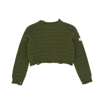 MM6 Maison Margiela Numbers Patch Distressed Jumper