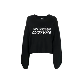 VERSACE JEANS COUTURE Embroidered logo Wide sleeve Jumper