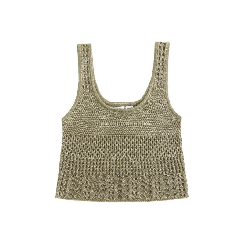 Abercrombie＆Fitch Tank Top Women's Olive-0