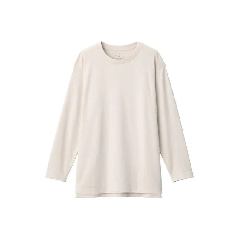 MUJI Drop Shoulder Sleeve T-Shirt Women's-3