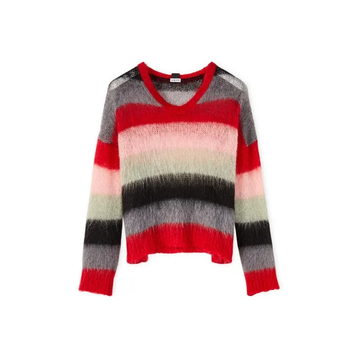 LOEWE SS22 Loose Fit Sweater Women's Red-0