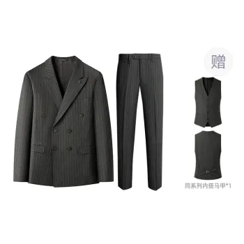 FIRS Business Suits Men's Black Gray
