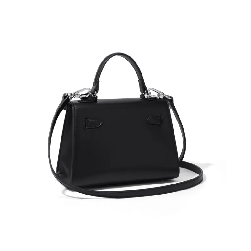 CinvaiKrose Synthetic Leather With Cow Leather Handbag Large Size Women's Ecru/Brown/Black-9