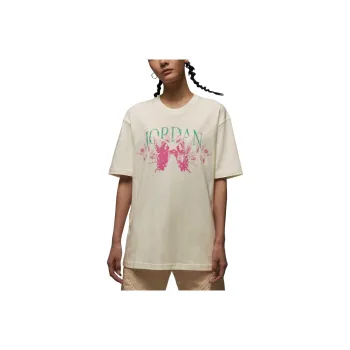 Jordan SS25 Drop Shoulder Sleeve T Shirt Women's Sail White
