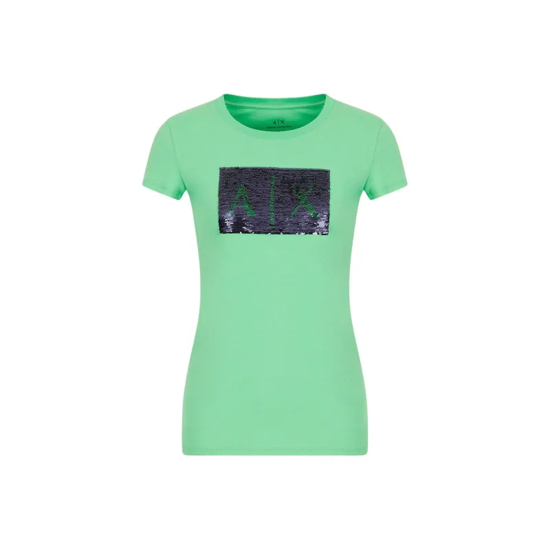 ARMANI EXCHANGE T-Shirts Women's Grass Green-0