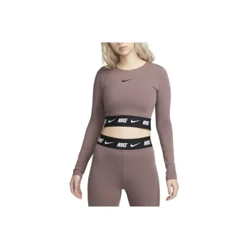 Nike Crop Tops Women's Plum Blossom Color