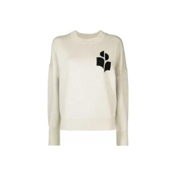 ISABEL MARANT ETOILE Marisans Logo Intarsia Knitted Jumper