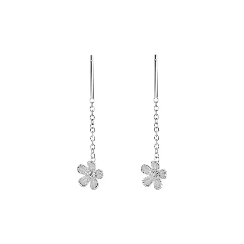 GIFT&CO S999 Fine Silver Drop Earrings Women's-9