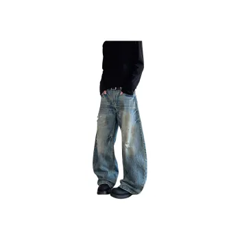 NEVER RULE Jeans Unisex Ice Blue