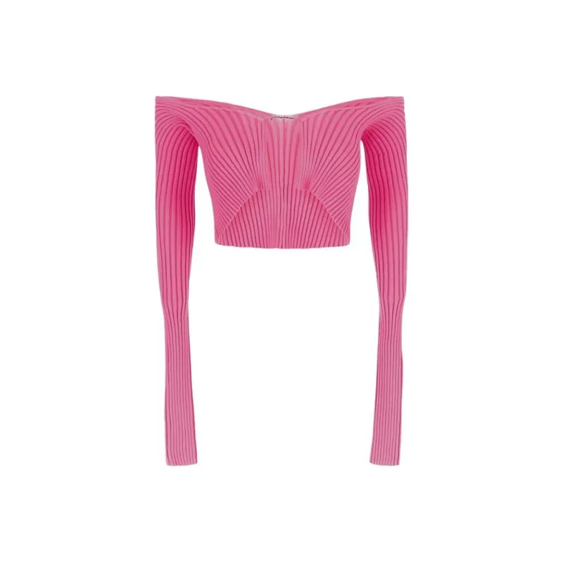 Jacquemus Pralù Cropped Knitted Cardigan-0