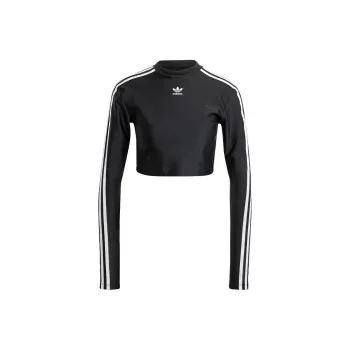 Adidas Originals 3 Stripes Cropped T shirt