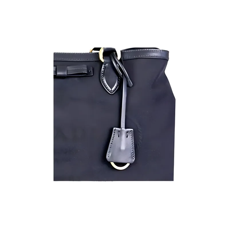 PRADA Canvas With Calfskin Canvas Bag Handbags Men's Black-3