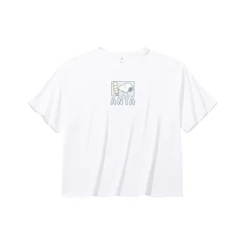 CHAOJIANTA x SNOOPY T Shirt Women's Snowflake White