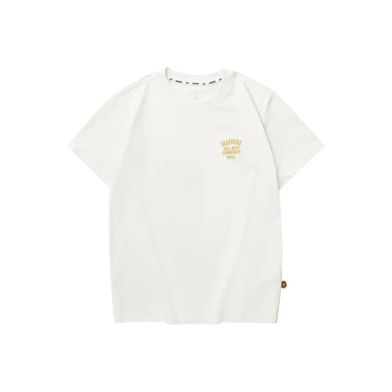 Skechers Set in Sleeve T Shirt Women's Marshmallow White-0
