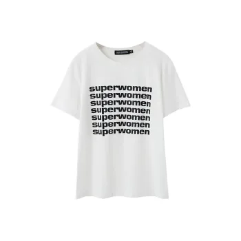SOON FLOWER T Shirt Women's White Summer