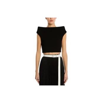 MICHAEL KORS Crepe Stretch Viscose Bateau Top