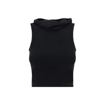 Alaia Hooded Knit Crop Top