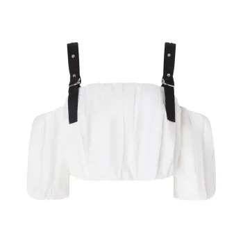 PINKO Adjustable Cropped Top