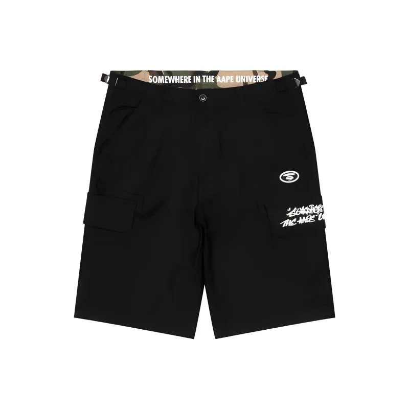Aape By *A Bathing APE® Logo appliqué Cargo Shorts-0