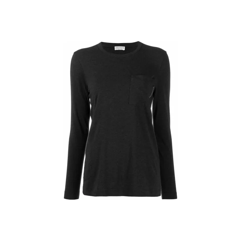 Brunello Cucinelli Long Sleeved Jersey T Shirt-0