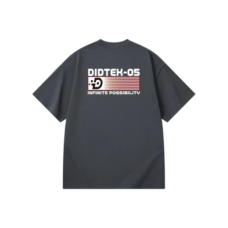 DIDTEK Drop Shoulder Sleeve Short Sleeved T Shirts Unisex-3