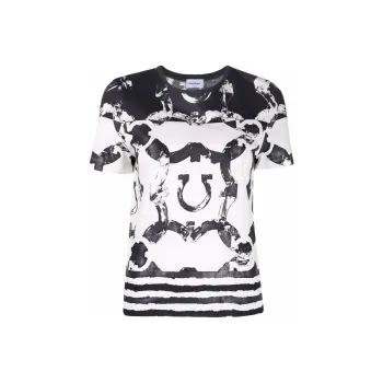 Ferragamo T-Shirts Women's Black & White