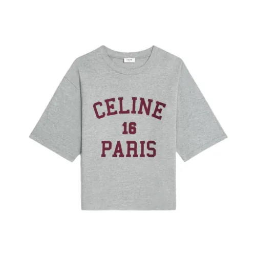 CELINE T Shirts Women's Gray