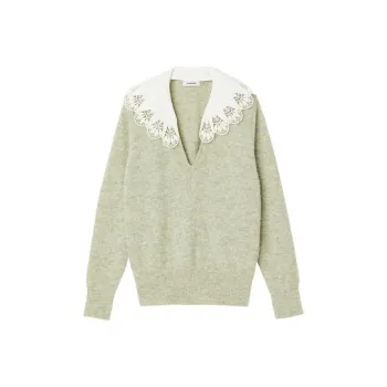 Sandro Sweaters Women's Gray Green