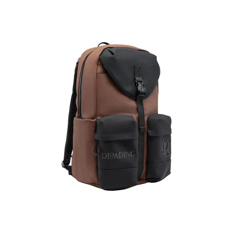 LiNing Polyurethane Backpack Regular Unisex Umber & Black-2