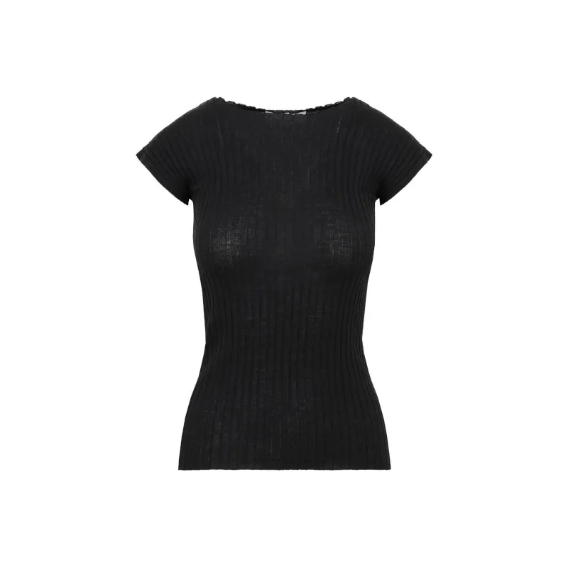 SportMax T Shirts Women's Black-0