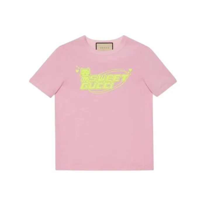 GUCCI Logo Printed Crewneck T Shirt-0