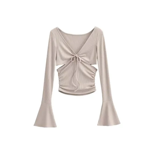 ONEPASS V Neck Inner Long Sleeved T Shirt Women's