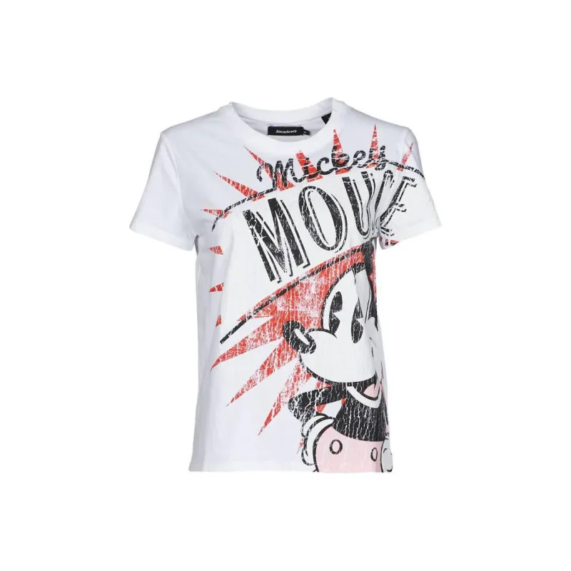 Desigual T Shirts Women's White-0