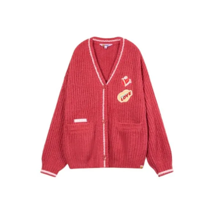 B.Duck Sweater Women's Vintage Red-0