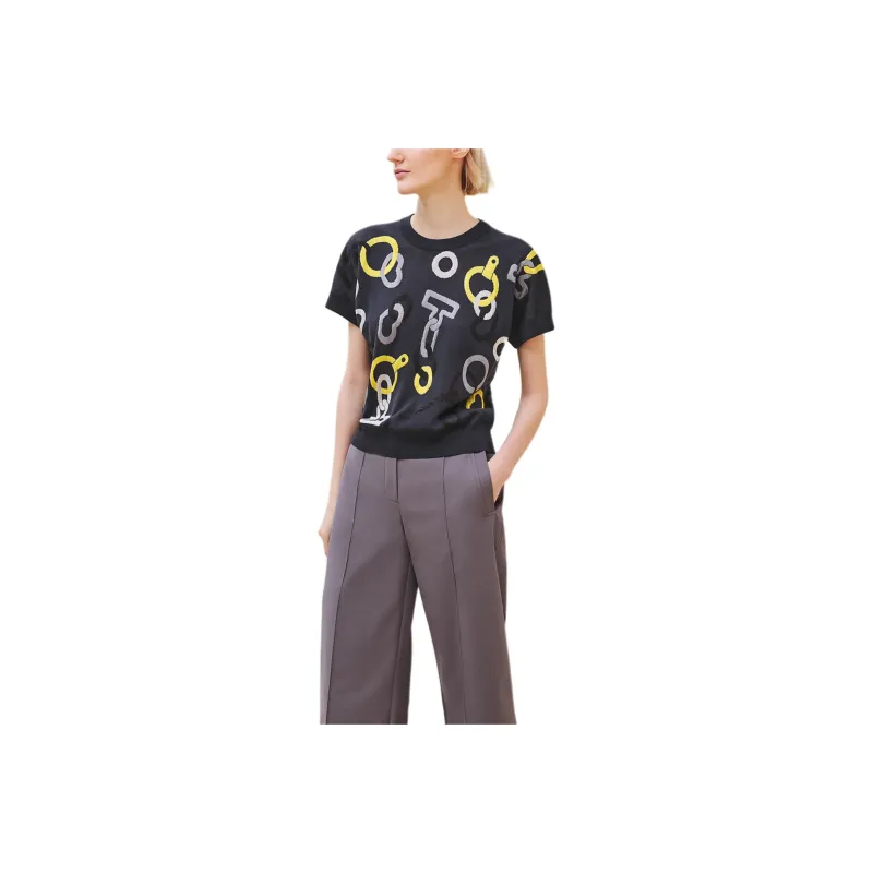 HERMES Sweater Women's Blue Black-0