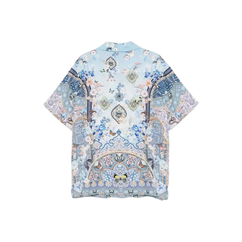 Camilla Short sleeve Camp collared Shirt-1