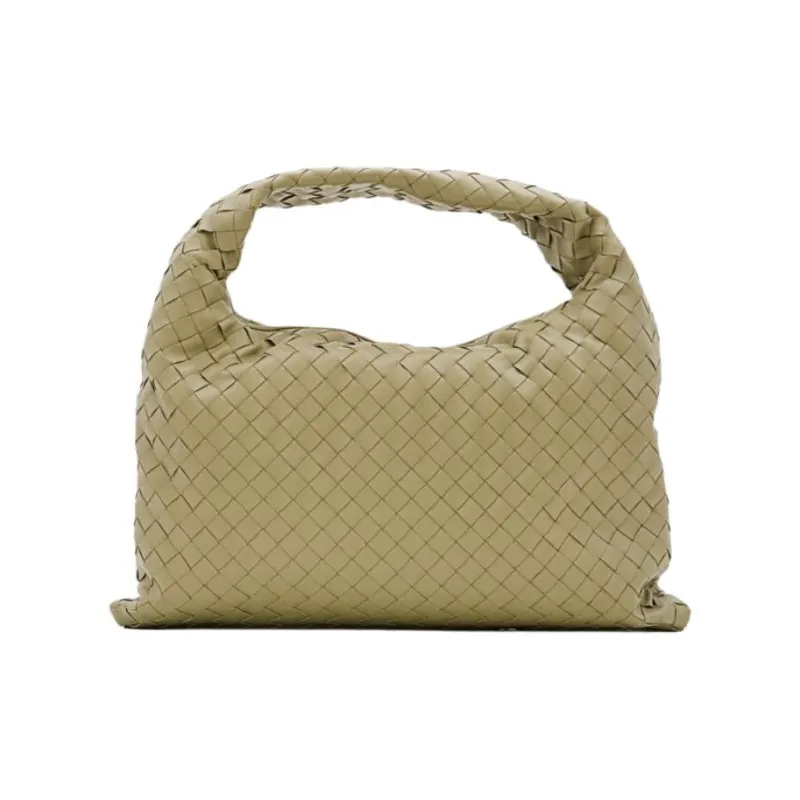 Bottega Veneta Intrecciato Leather Handbag Small Size Women's Beige-0