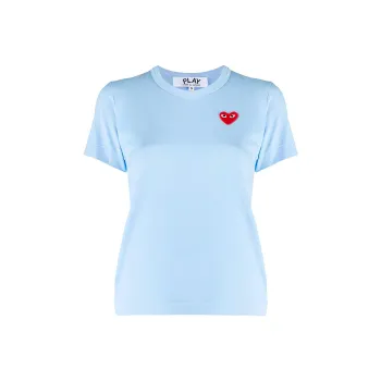CDG T Shirts Women's Light Blue