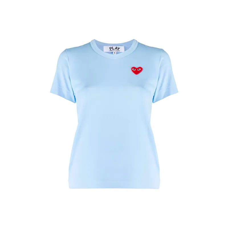 CDG T Shirts Women's Light Blue-0