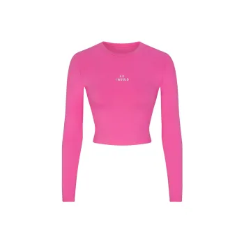 SKIMS T Shirt Women's HOT PINK/Bright Pink