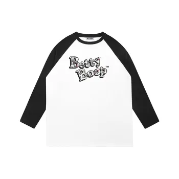 BETTY BOOP T Shirt Unisex White/Black