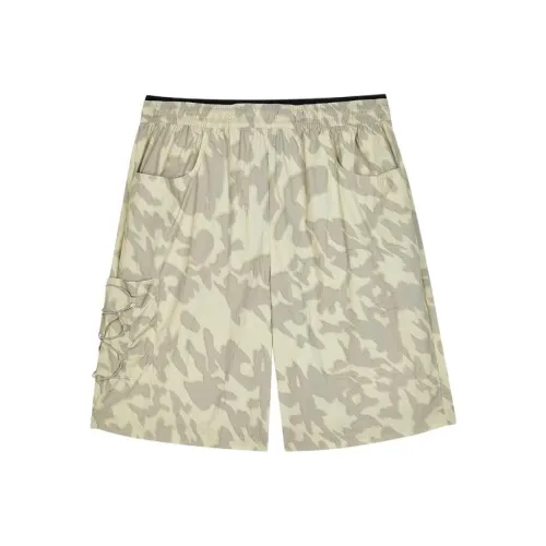 Skechers Casual Shorts Men's All Over Print Mineral Beige Brown